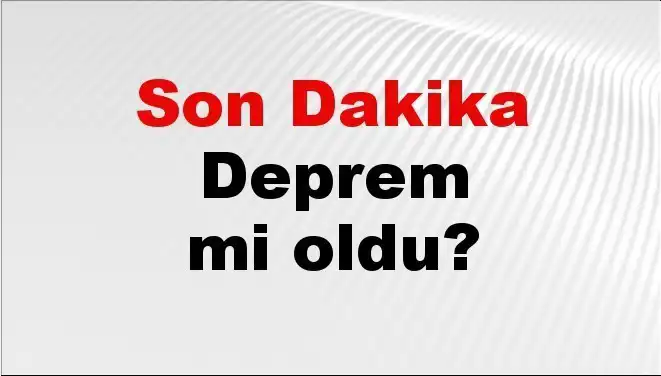 Tekirdağ'da Son Dakika Deprem: Nerede ve Ne Şiddette Oldu?