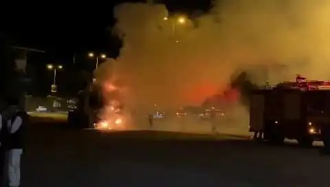 Zonguldak'ta Seyir Halindeki TIR Alev Alev Yandı!