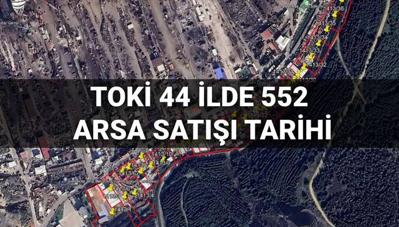 TOKİ 44 İlde 552 Arsa Satışı: Açık Artırma Takvimini Kaçırmayın!