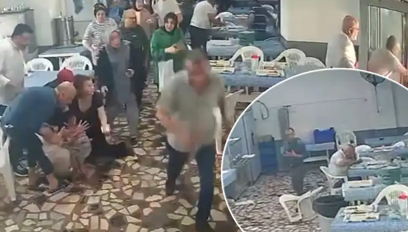 Yemekhanede Deprem: Kaçış ve Cesaret Anları Bir Arada!